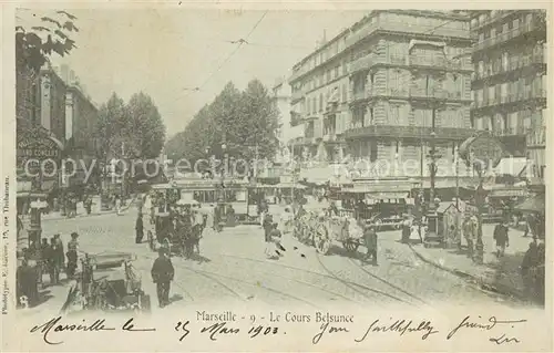 AK / Ansichtskarte Marseille_Bouches du Rhone Le Cours Belsunce Marseille