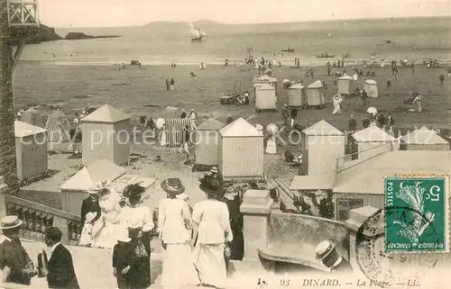 AK / Ansichtskarte Dinard_Ille_et_Vilaine_Bretagne La plage Dinard_Ille