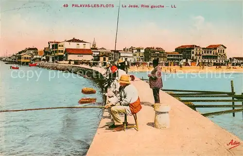 AK / Ansichtskarte Palavas les Flots_Herault La Jetee Rive gauche Palavas les Flots_Herault