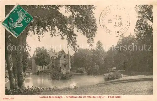 AK / Ansichtskarte Lorrez le Bocage Preaux Chateau du Comte de Segur Lorrez le Bocage Preaux