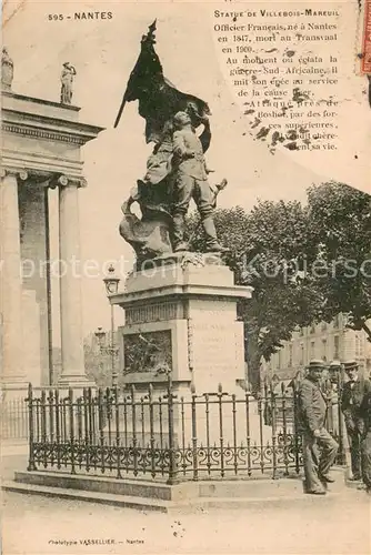 AK / Ansichtskarte Nantes_Loire_Atlantique Statue de Villebois Mareuil Nantes_Loire_Atlantique