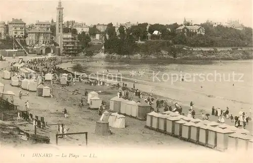 AK / Ansichtskarte Dinard_Ille_et_Vilaine_Bretagne La plage Dinard_Ille