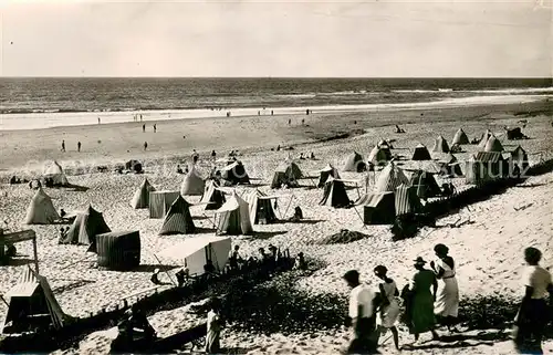 AK / Ansichtskarte Biscarosse Vue d ensemble sur la plage Biscarosse