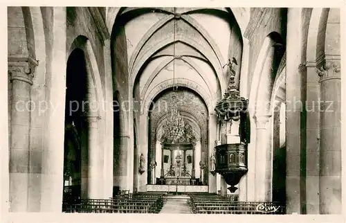 AK / Ansichtskarte Montsalvy Interieur de l eglise abbatiale Montsalvy