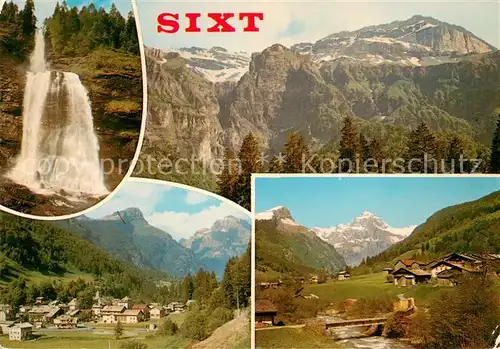 AK / Ansichtskarte Sixt Fer a Cheval et le Cirque du Fer a Cheval Cascade Alpes Sixt Fer a Cheval