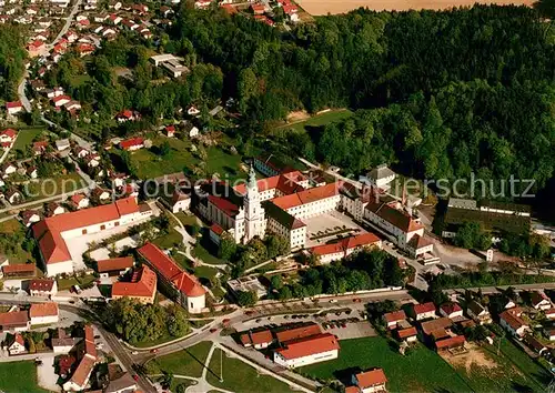 AK / Ansichtskarte Aldersbach Ehem Zisterzienserabtei Fliegeraufnahme Aldersbach