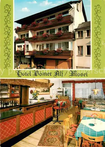 AK / Ansichtskarte Alf_Mosel Hotel Boemer Gaststube Bar Alf_Mosel