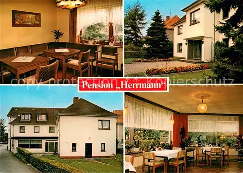 AK / Ansichtskarte Bad_Bramstedt Pension Herrmann Gastraum Bad_Bramstedt