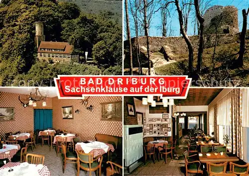 AK / Ansichtskarte Bad_Driburg Sachsenklause auf der Iburg Bad_Driburg