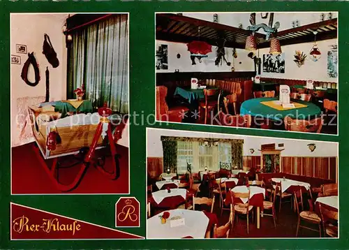 AK / Ansichtskarte Bad_Nauheim Hotel Rex mit Rex Klause Gastraeume Bad_Nauheim