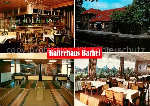 AK / Ansichtskarte Barkel_Friesland Kaffeehaus Barkel Bar Kegelbahn Gastraum Barkel_Friesland