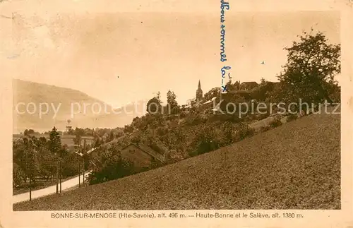 AK / Ansichtskarte Bonne_sur_Menoge Haute Bonne et le Saleve 