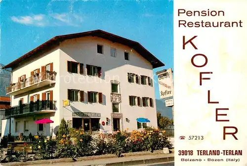 AK / Ansichtskarte Bozen_Suedtirol Pension Restaurant Kofler Bozen Suedtirol