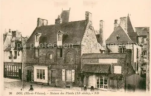 AK / Ansichtskarte Dol de Bretagne Maison des Plaids Dol de Bretagne