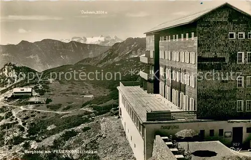 AK / Ansichtskarte Feuerkogel Berghotel am Feuerkogel mit Dachstein Feuerkogel