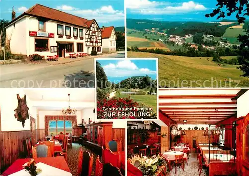 AK / Ansichtskarte Gadern Gasthaus Pension Zur Erholung Gastraeume Panorama Gadern