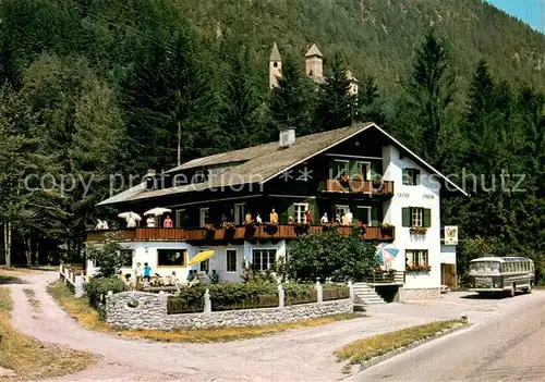 AK / Ansichtskarte Gais_Taufers Gasthof Restaurant Burgfrieden Tauferertal Burg Gais Taufers