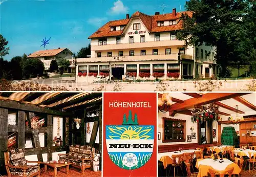 AK / Ansichtskarte Guetenbach_Schwarzwald Parkhotel Neu Eck Gastraeume Guetenbach Schwarzwald