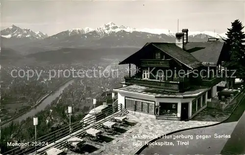 AK / Ansichtskarte Innsbruck Hungerburg mit Serles und Nockspitze Innsbruck