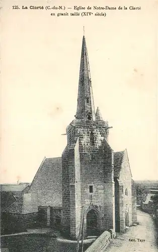 AK / Ansichtskarte La_Clarte_Perros Guirec Eglise de Notre Dame de la Clarte en granit taille XIVe siecle 