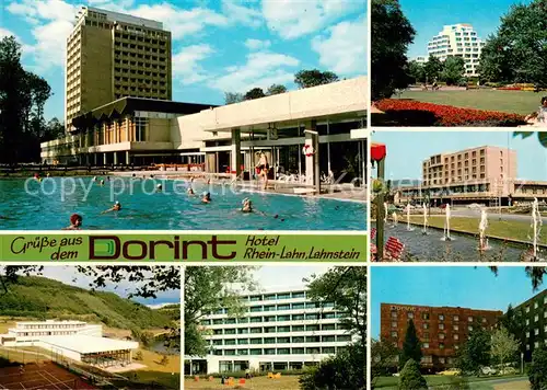 AK / Ansichtskarte Lahnstein Dorint Hotel Rhein Lahn Kurzentrum Freibad Wasserspiele Lahnstein