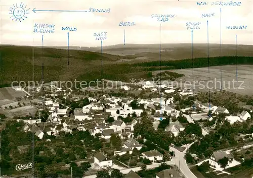 AK / Ansichtskarte Maibach_Hessen Fliegeraufnahme  Maibach Hessen