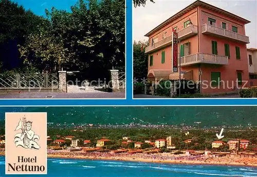 AK / Ansichtskarte Marina_di_Pietrasanta Hotel Nettuno Fliegeraufnahme Marina_di_Pietrasanta