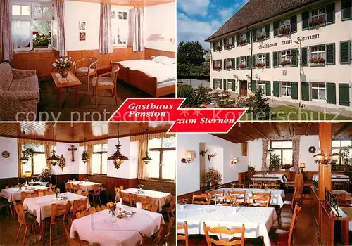 AK / Ansichtskarte Muehlhofen_Uhldingen Muehlhofen Gasthaus Pension Zum Sternen Gastraeume Zimmer Muehlhofen