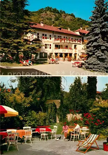 AK / Ansichtskarte Nals_Bozen Park Pension Zum Rosenbaum Terrasse Nals_Bozen