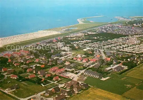 AK / Ansichtskarte Norden_Norddeich_Ostfriesland Fliegeraufnahme Norden_Norddeich