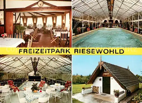 AK / Ansichtskarte Nordhastedt Freizeitpark Riesewohld Appartement Hotel Restaurant Bungalows Hallenbad Nordhastedt