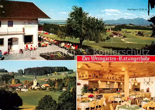 Rimsting Der Weingarten Ratzingerhoehe Gaststube Kirche Hochgern Rimsting