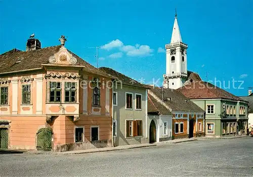 Rust_Burgenland Hauptplatz mit Buergerhaus Zum Auge Gottes Rust_Burgenland