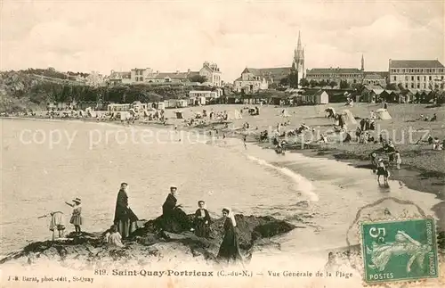 Saint Quay Portrieux Vue generale de la plage Saint Quay Portrieux