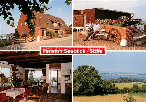 Stoefs Pension Seeblick Gastraum Landschaftspanorama Meerblick Stoefs