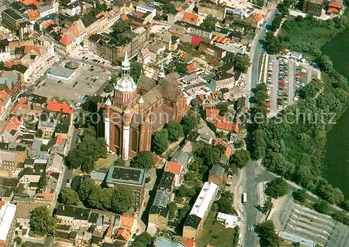 Stralsund_Mecklenburg_Vorpommern Fliegeraufnahme mit St Marien Quartier Stralsund_Mecklenburg