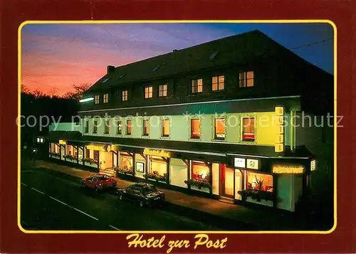 Strassenhaus Hotel zur Post Nachtaufnahme Strassenhaus