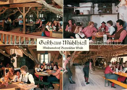 Titting Gasthaus Muehlhiasl Kegelbahn Museumsdorf Bayerischer Wald Titting