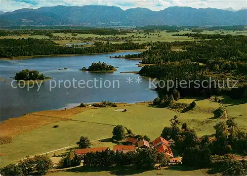 AK / Ansichtskarte Seeshaupt Privatklinik Lauterbacher Muehle Fliegeraufnahme  Seeshaupt