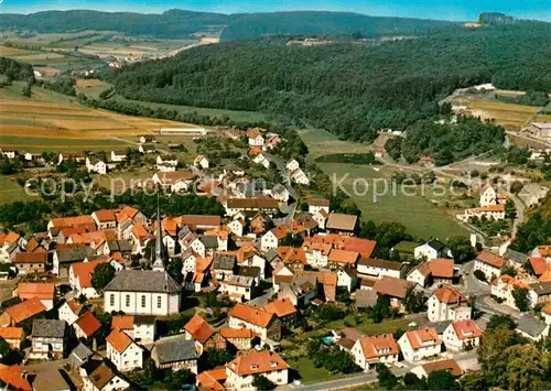 AK / Ansichtskarte Oberaula Schloss Hohenwehrda Hermann Lietz Schule Fliegeraufnahme am Suedhang des Knuellgebirges Oberaula