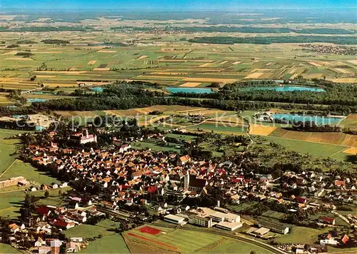 AK / Ansichtskarte Hoechstaedt_Donau Fliegeraufnahme Hoechstaedt_Donau