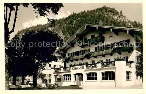 AK / Ansichtskarte Reit_Winkl Gasthof Pension Post Reit_Winkl