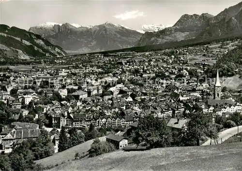 AK / Ansichtskarte Chur_GR Panorama Blick gegen Falknis und Scesaplana Raetikon Chur_GR