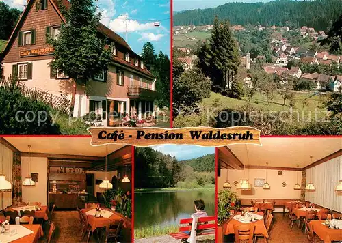 AK / Ansichtskarte Betzweiler Waelde Cafe Pension Waldesruh See Panorama Schwarzwald Betzweiler Waelde