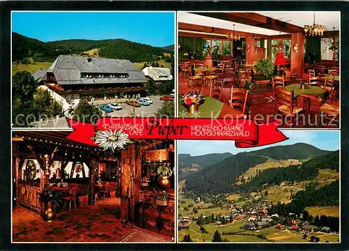 AK / Ansichtskarte Menzenschwand Schwarzwald Cafe Pieper Panorama Schwarzwald Menzenschwand