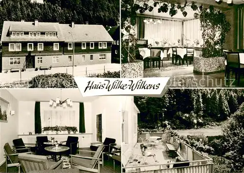 AK / Ansichtskarte Willingen_Sauerland Haus Wilke Wilkens Gaestehaus Pension Willingen_Sauerland