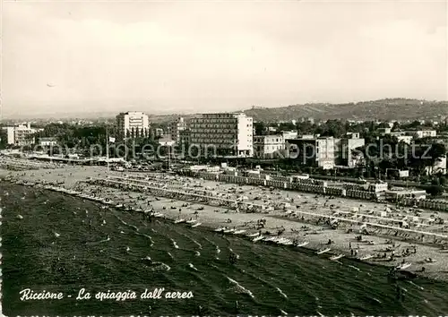 AK / Ansichtskarte Riccione La spiaggia dall aereo Riccione