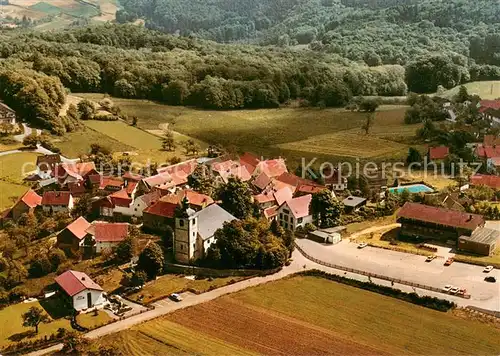 AK / Ansichtskarte Modautal Ev Pfarrkirche Neunkirchen Fliegeraufnahme Modautal