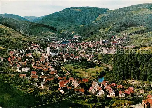 AK / Ansichtskarte Gausbach Fliegeraufnahme mit Forbach Gausbach