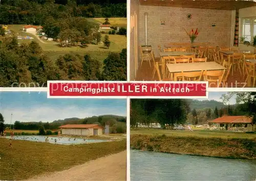 AK / Ansichtskarte Aitrach Campingplatz Iller Restaurant Schwimmbad  Aitrach